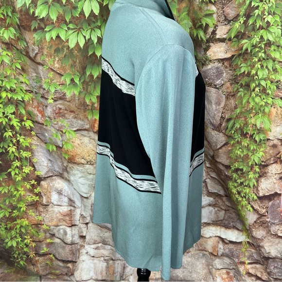 MISOOK Striped Open Sea-foam Cardigan, M - Picture 5 of 11